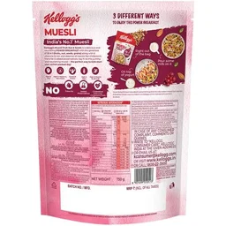 Kellogg's Muesli Fruit Nut & Seeds - 12 In 1 Power Breakfast, 750 g