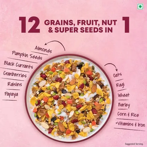 Kellogg's Muesli Fruit Nut & Seeds - 12 In 1 Power Breakfast, 750 g_5
