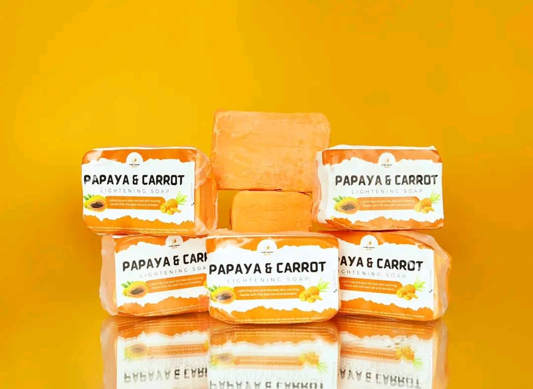 Papaya and Carrot Whitening Soap