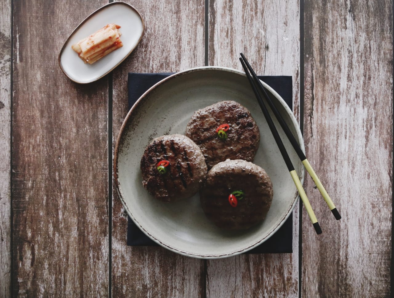 Tteok-galbi (half beef and half pork / 100g × 6 pieces total 600g)_0