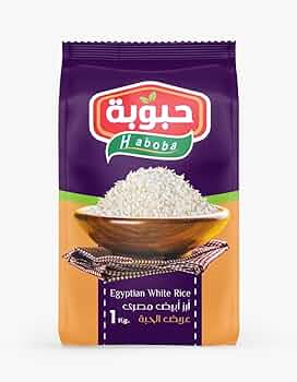 Haboba Egyptian White Rice - 1 kg_0
