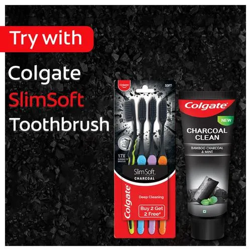 Colgate Charcoal Clean Gel Toothpaste - Bamboo Charcoal & Mint, (2 x 120g) (Saver Pack)_7