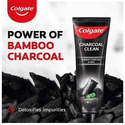 Colgate Charcoal Clean Gel Toothpaste - Bamboo Charcoal & Mint, (2 x 120g) (Saver Pack)