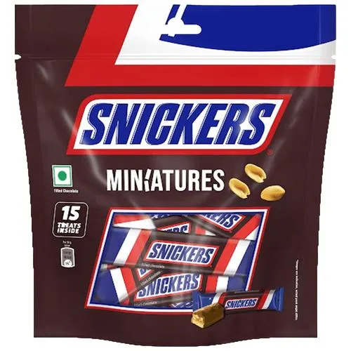 Snickers Miniatures Chocolate, 180 g Pouch_1