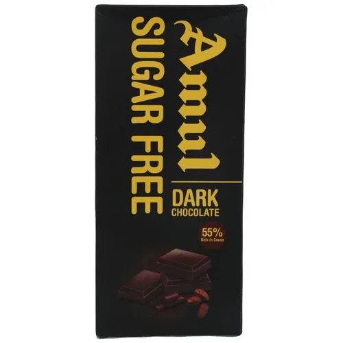 Amul Sugar Free Dark Chocolate, 150 g_0