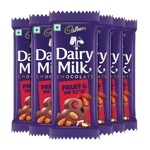 Cadbury Dairy Milk Fruit & Nut Chocolate Bar, 6 x 80 g Multipack_0