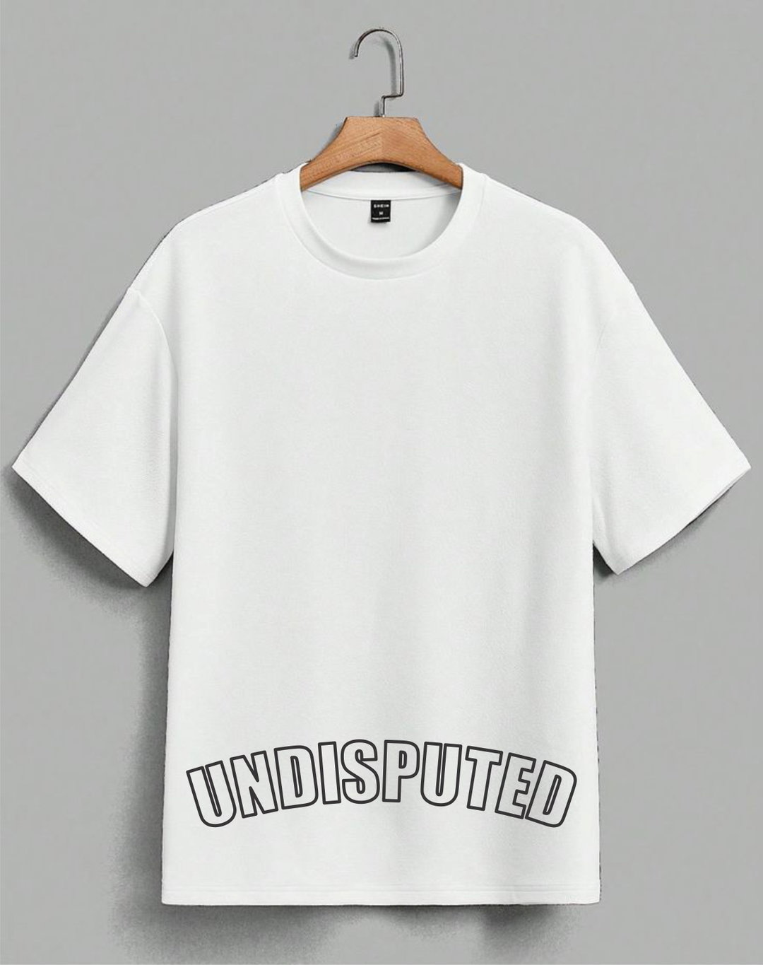 Undisputed Dappah Tshirt- White (horizontal placement)