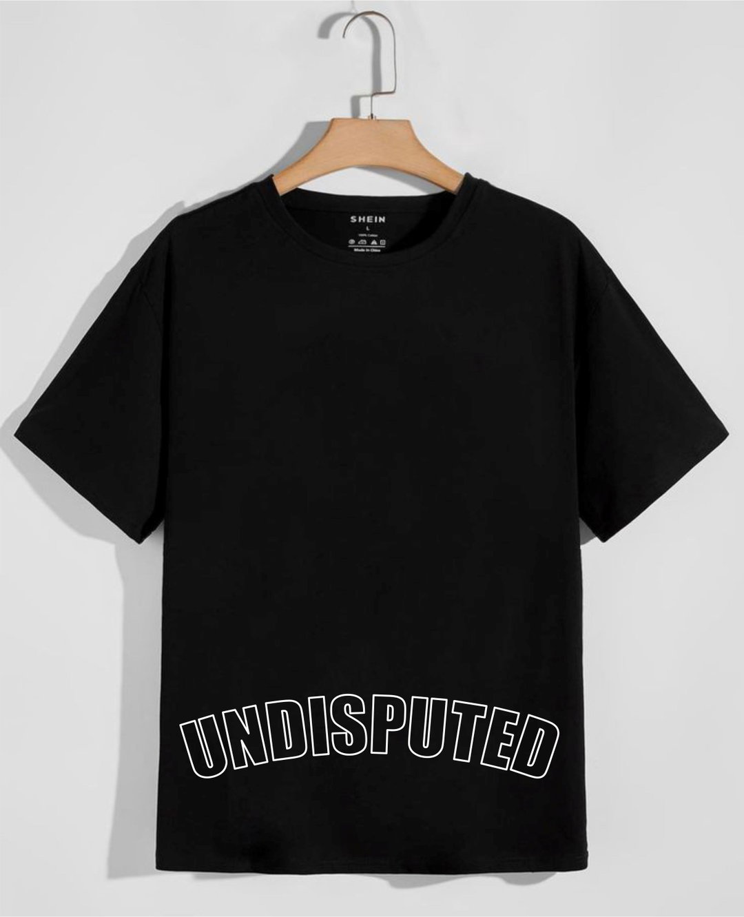 Undisputed Dappah Tshirt black (horizontal placement 