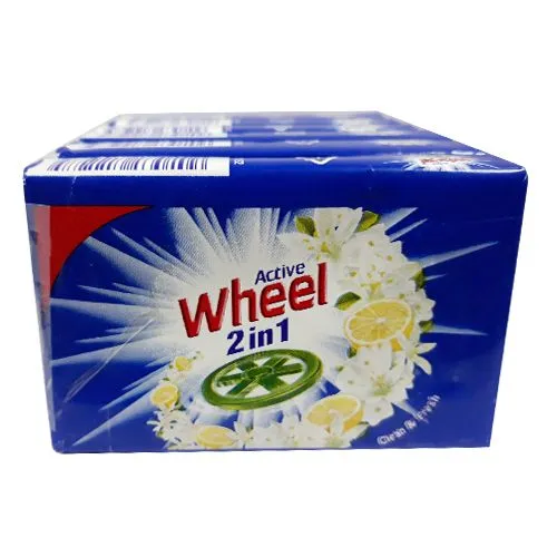 Wheel Blue Detergent Bar, 125 g Pack of 6_0