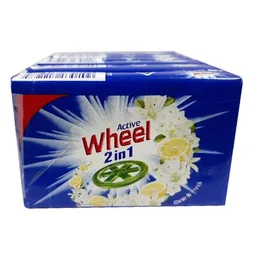 Wheel Blue Detergent Bar, 125 g Pack of 6