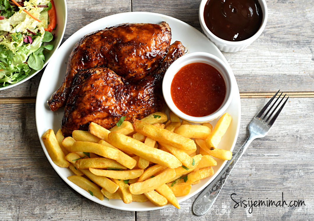 French Fries With Grilled Chicken