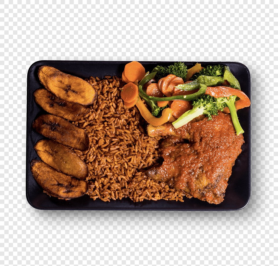 Jollof Rice With Grilled Chicken Thighs