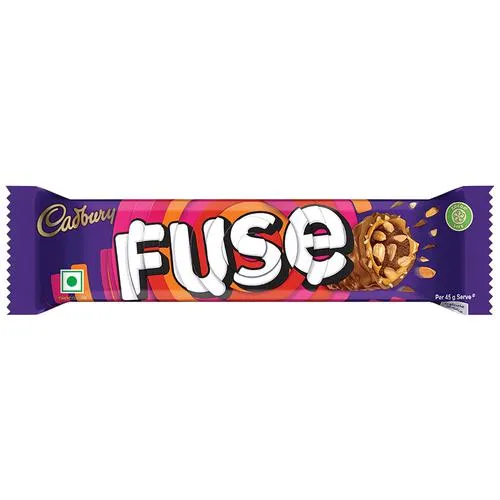 Cadbury Fuse Peanut & Caramel Filled Chocolate Bar, 8x45 g Multipack_2