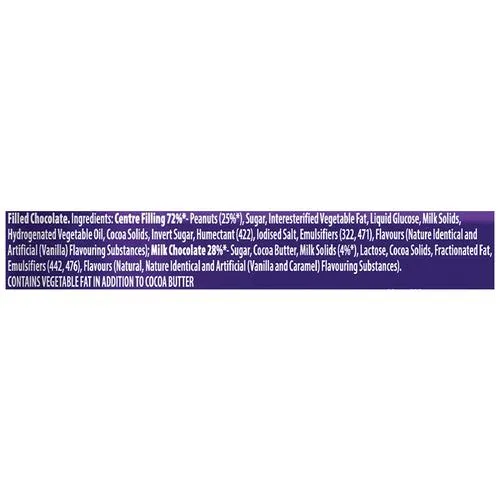 Cadbury Fuse Peanut & Caramel Filled Chocolate Bar, 8x45 g Multipack_3