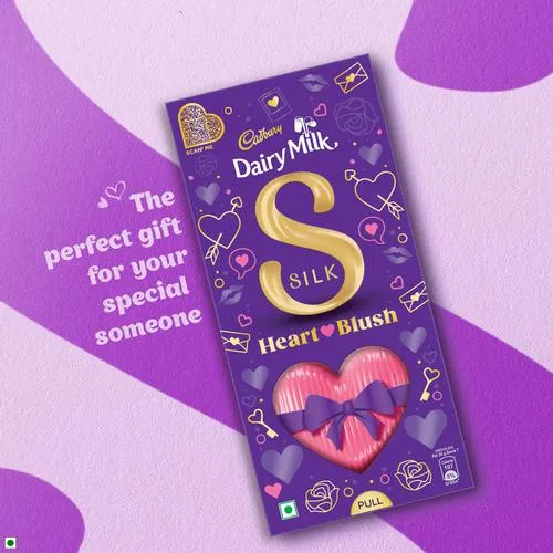 Cadbury Dairy Milk Silk Heart Blush Chocolate Bar Gift Pack, 250 g_2