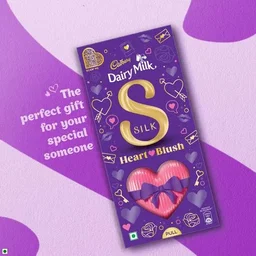 Cadbury Dairy Milk Silk Heart Blush Chocolate Bar Gift Pack, 250 g