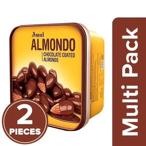 Amul Almondo - Chocolate Coated Almonds, 2 x 200 g Multipack_0
