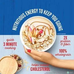 Quaker Oats Breakfast Cereal - Rich In Protein, Dietary Fibre, Nutritious, Easy To Cook, 2x1 Kg Multipack