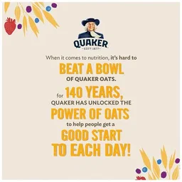 Quaker Oats Breakfast Cereal - Rich In Protein, Dietary Fibre, Nutritious, Easy To Cook, 2x1 Kg Multipack
