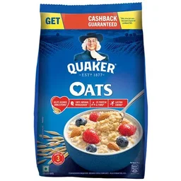 Quaker Oats Breakfast Cereal - Rich In Protein, Dietary Fibre, Nutritious, Easy To Cook, 2x1 Kg Multipack
