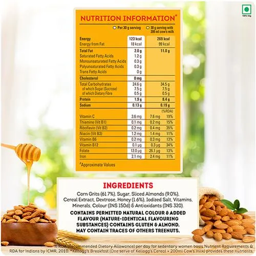 Kellogg's Corn Flakes - With Real Almond & Honey, 1 kg_3