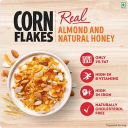 Kellogg's Corn Flakes - With Real Almond & Honey, 1 kg