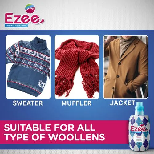 Godrej Ezee Liquid Detergent for Winter Wear - Woolmark Certified, 1 kg Bottle_8