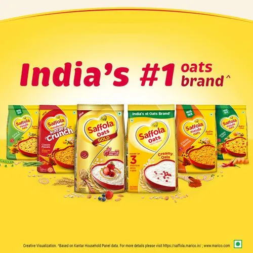 Saffola Saffola Oats - 100% Natural With High Protein & Fibre, Healthy Cereals, 1 kg (Get 300g Free)_8