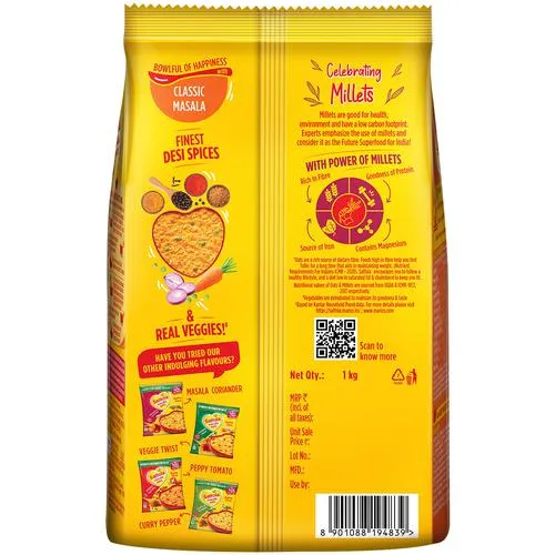  Saffola Masala Oats - Classic Masala, 1 kg Pouch_1