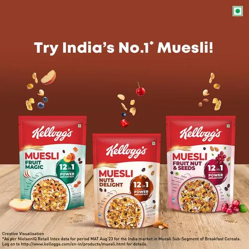 Kellogg's Muesli Nuts Delight - 12 In 1 Power Breakfast, 1 kg_2