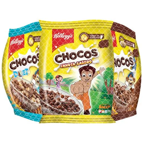 Kellogg's Chocos - Variety Pack, With Protein & Fibre, 3x175 g Multipack_3
