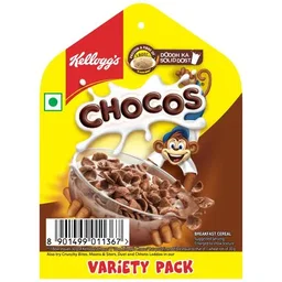Kellogg's Chocos - Variety Pack, With Protein & Fibre, 3x175 g Multipack
