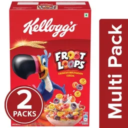 Kellogg's Froot Loops - Crunchy Multigrain Cereal, 2 x 285 g Multipack