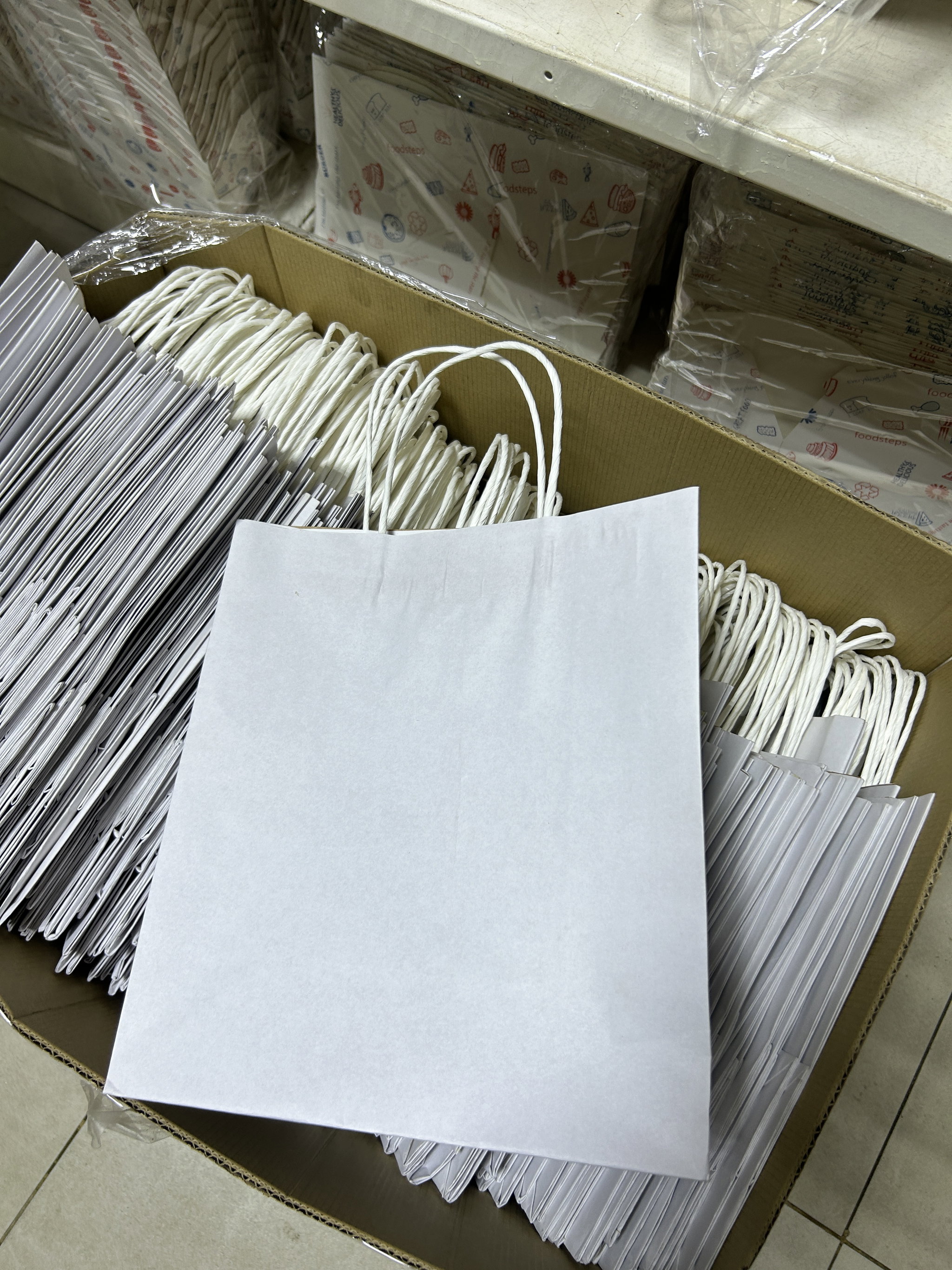 PLAIN WHITE DELIVERY CARRIER BAGS - 6 SIZES/RETAIL_12