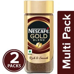 Nescafe Blend Instant Coffee Powder - Festive Edition- Rich & Smooth, 2x185 g Multipack