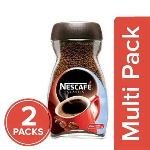 Nescafe Classic Instant Coffee - 100% Pure, Rich, Aromatic, 2x95 g Multipack