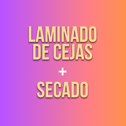 Laminado de cejas y secado