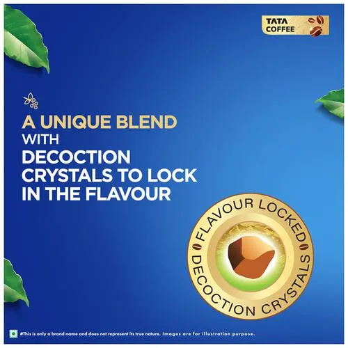 Tata Coffee Grand Classic Instant Coffee - Flavour Locked Decoction Crystals, Strong Taste & Rich Aroma, 200 g Pouch_4
