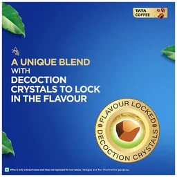 Tata Coffee Grand Classic Instant Coffee - Flavour Locked Decoction Crystals, Strong Taste & Rich Aroma, 200 g Pouch