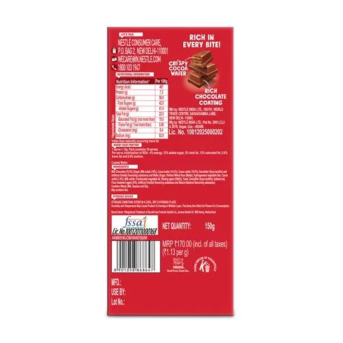 Nestle Rich Chocolate Coated Wafer Bar, 150 g_1