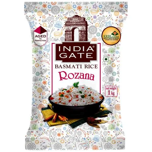 India Gate Basmati Rice/Basmati Akki - Feast Rozzana, 1 kg Pouch_0
