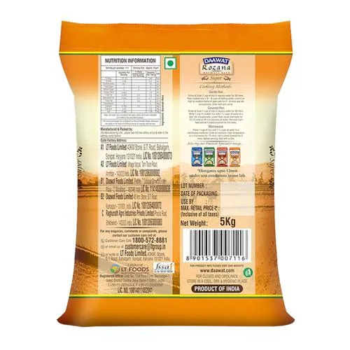 Daawat Basmati Rice/Basmati Akki - Rozana Super 90, 5 kg_2