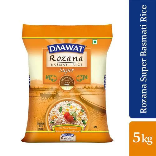 Daawat Basmati Rice/Basmati Akki - Rozana Super 90, 5 kg_0