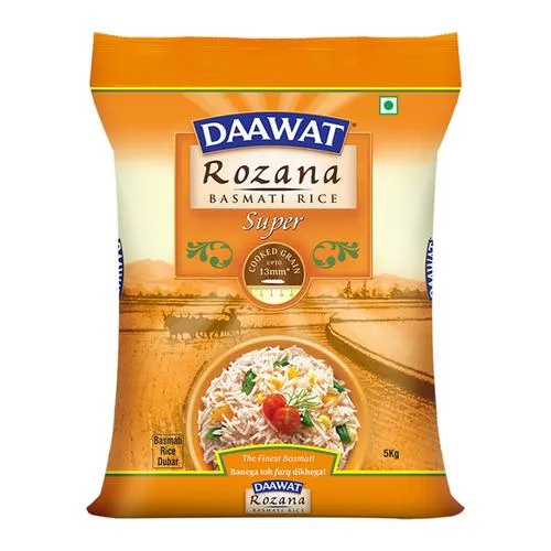 Daawat Basmati Rice/Basmati Akki - Rozana Super 90, 5 kg_1