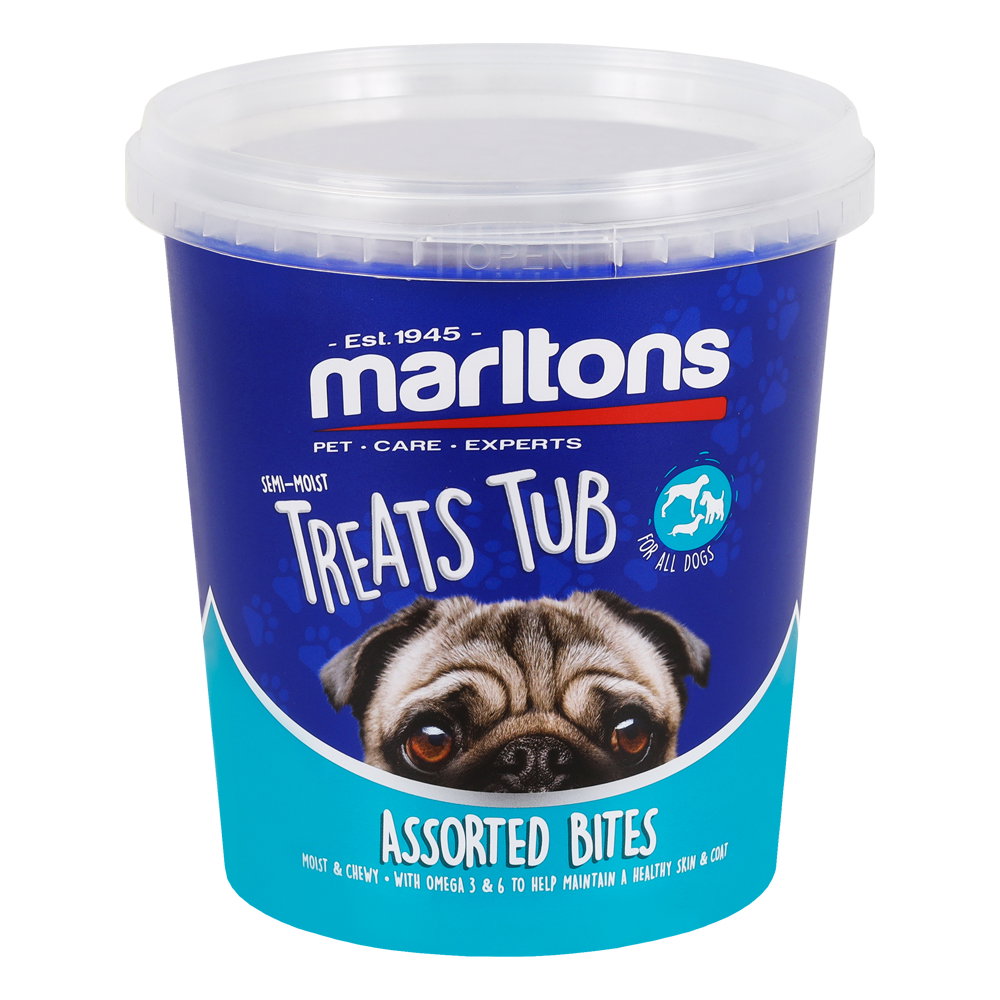 MARLTONS SEMI MOIST ASSORTED BITES TUB - 500G _0