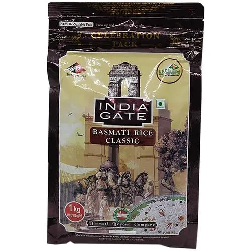 India Gate Basmati Rice/Basmati Akki - Classic, 1 kg Pouch_0