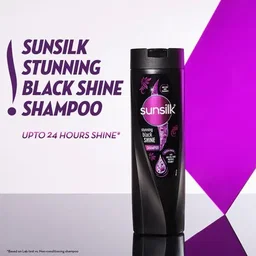 Sunsilk Stunning Black Shine Shampoo - With Amla + Oil, Pearl Protein & Vitamin E, For Long Lasting Shine, 1 L
