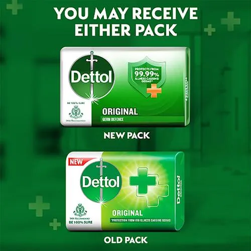 Dettol Bathing Bar Soap - Germ Protection, Original, 8x125 g Multipack_3