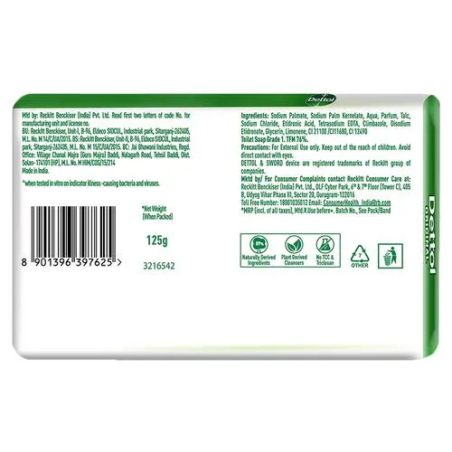Dettol Bathing Bar Soap - Germ Protection, Original, 8x125 g Multipack_9