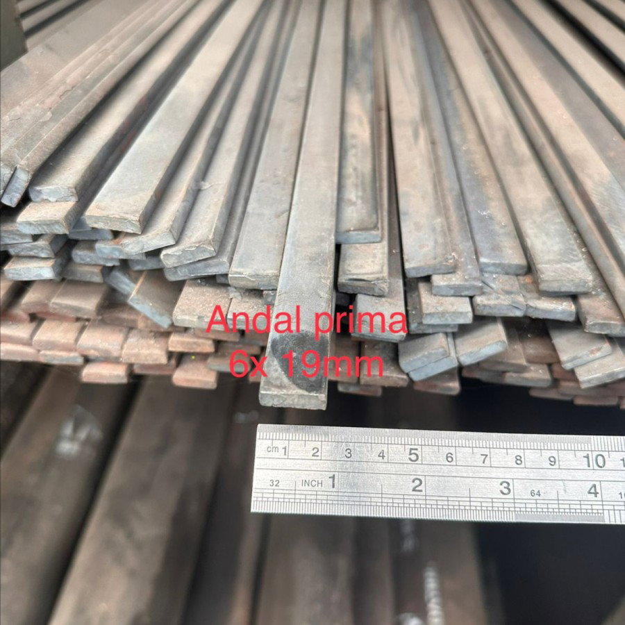 Plat Strip tebal 6mm Panjang 6.0m
